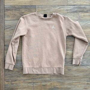 Jordan Beige Sweatshirt with White Logo